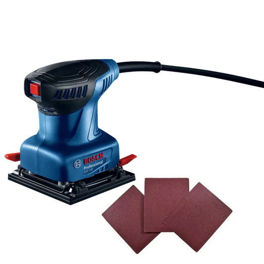 GSS 140 Lijadora Orbital Bosch con 3 lijas para madera