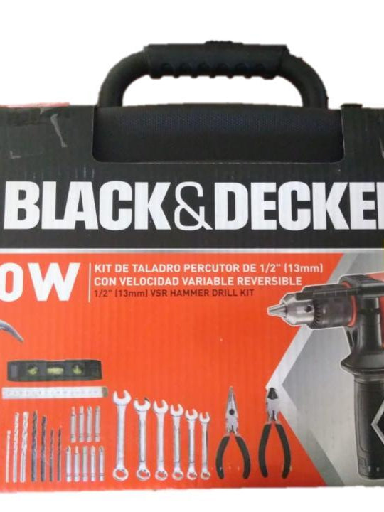 Combo Black and Decker rotomartillo 1/2 de 550w + 30 accesorios