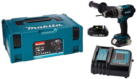 Rotomartillo atornillador Inalámbrico Makita 1/2" DHP458SYJ